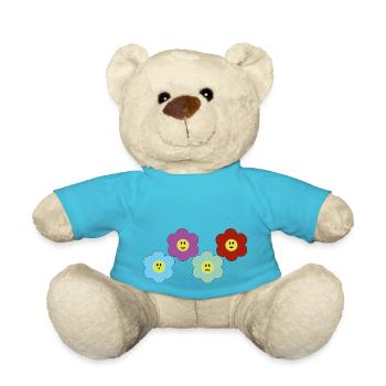 Blumen mit verschiedenen Stimmungen - Teddy - Atollblau - Vorne