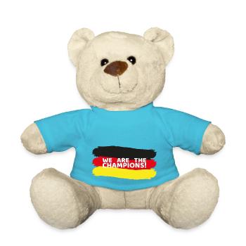 Germany_we_are_the_champions - Teddy - Atollblau - Vorne