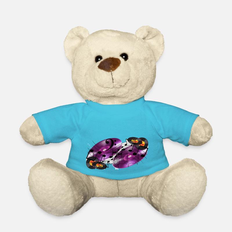 Music notes and Grooves - Teddy - Atollblau