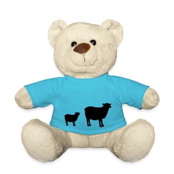 sheep - Teddy Bear - atoll blue - Front