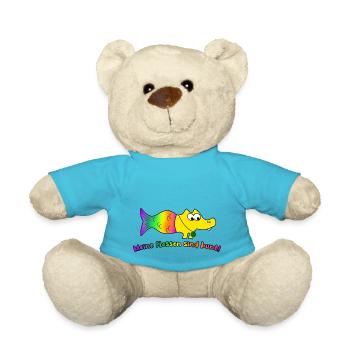 Meine Flossen sind bunt! Meerwerkel - Teddy - Atollblau - Vorne