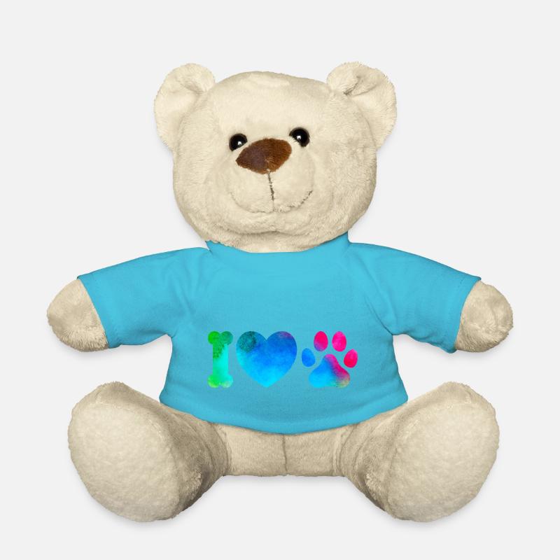 Chiens d’amour - Nounours - bleu outremer