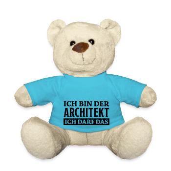 Architekt Spruch Architektur Architekt Geschenk - Teddy - Atollblau - Vorne
