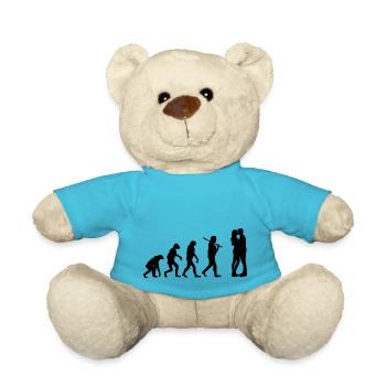 The Evolution of Love - Teddy Bear - atoll blue - Front