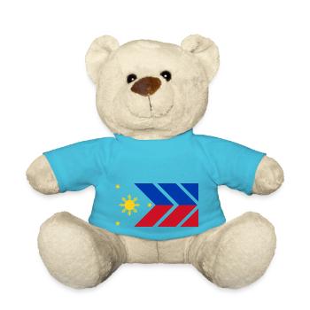 Philippinen Filipino Flagge Stolz I Geschenk - Teddy - Atollblau - Vorne