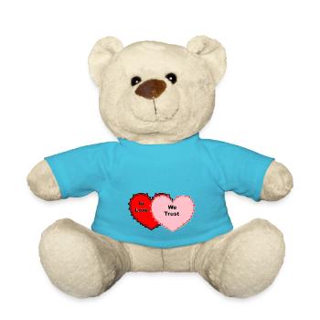 In Love We Trust... - Teddy - Atollblau - Vorne