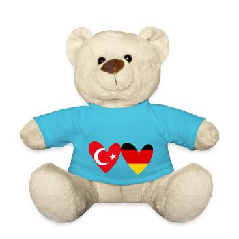 Allemagne Turquie Amitié Cœur Allemand Turquie - Nounours - bleu outremer - Devant