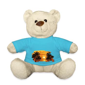 Sunset - Teddy Bear - atoll blue - Front