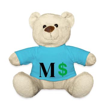 Buchstabe M Dollar - Teddy - Atollblau - Vorne