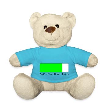 Gottes Pläne scheitern nie - Teddy - Atollblau - Vorne
