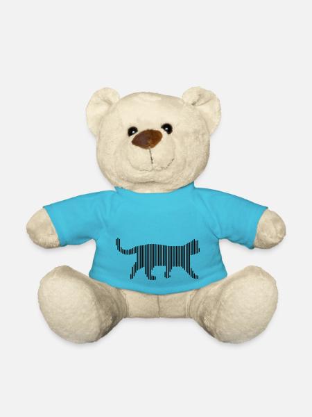 chat - Nounours - bleu outremer