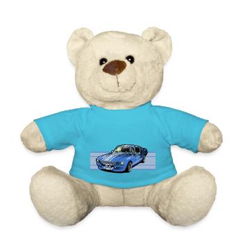 Sports car - Teddy Bear - atoll blue - Front