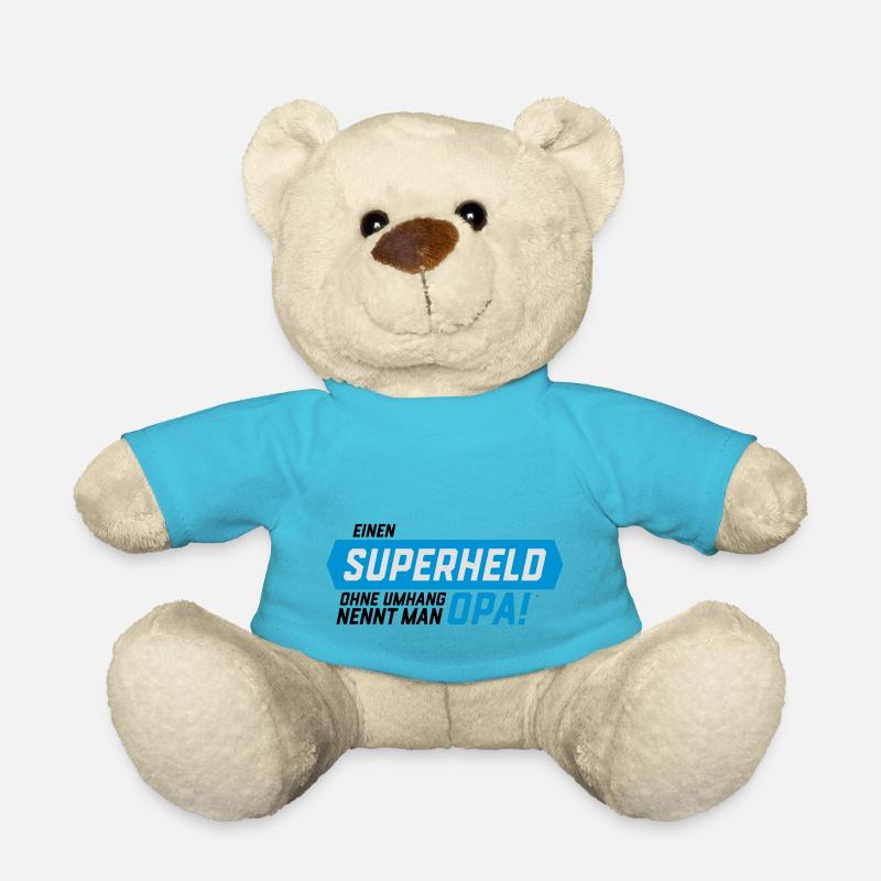 Superheld ohne Umhang Opa - Teddy - Atollblau
