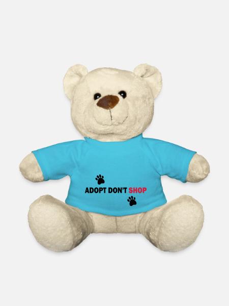 Adoptieren, nicht kaufen - Adoptieren, nicht einkaufen - Teddy - Atollblau