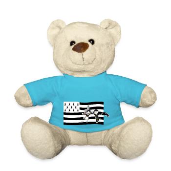 Breton flag - Teddy Bear - atoll blue - Front
