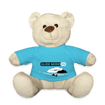Glider Gliding Glider Glider Pilot Pilot - Teddy Bear - atoll blue - Front