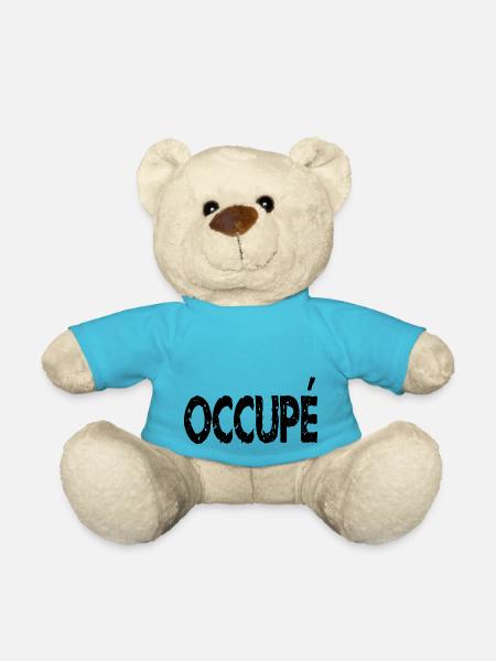 occupé - Nounours - bleu outremer