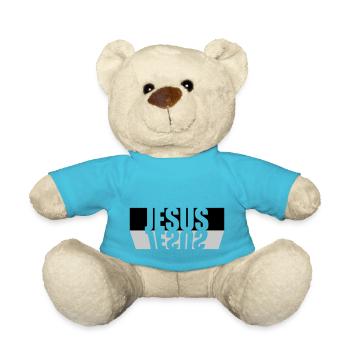 Reflection Beam Jesus - Teddy Bear - atoll blue - Front