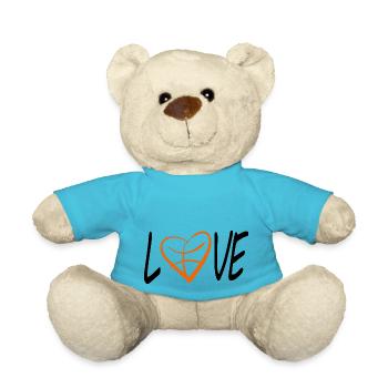 Aimer le basketball - Nounours - bleu outremer - Devant