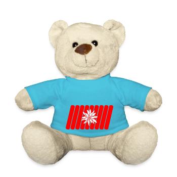 Swiss flag - Teddy Bear - atoll blue - Front