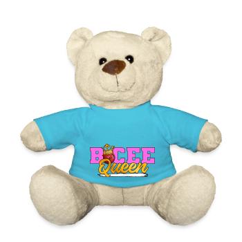 Bocce Bocci Colorful Balls Player I Gift - Teddy Bear - atoll blue - Front