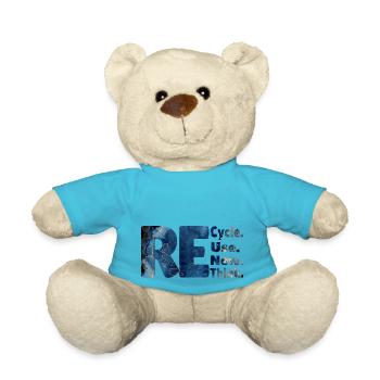 Recycle Use New Think neues Design - Teddy - Atollblau - Vorne
