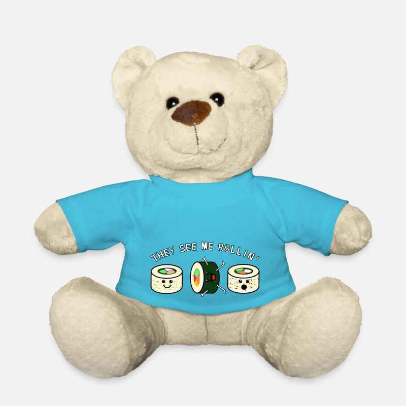 Ils me voient rouler des sushis - Nounours - bleu outremer