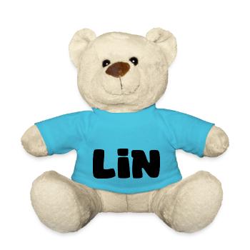 Name - Lin - Teddy Bear - atoll blue - Front