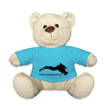Homo Subaquaticus - Plongeur sous-marin - Nounours - bleu outremer - Devant