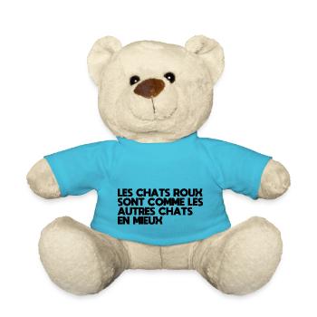 Chats Roux Sont Comme Les Autres Chats En Mieux - Nounours - bleu outremer - Devant