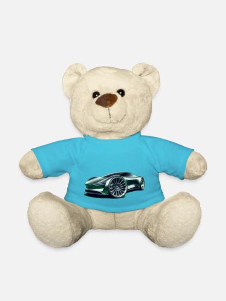 Super voiture futuriste - Nounours - bleu outremer