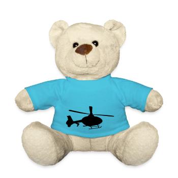 hélicoptère - Nounours - bleu outremer - Devant