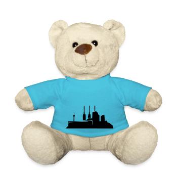 Hannover // Skyline // Silhouette // Skylineshirt - Teddy - Atollblau - Vorne