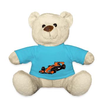 Racecar - Rennauto - Teddy - Atollblau - Vorne