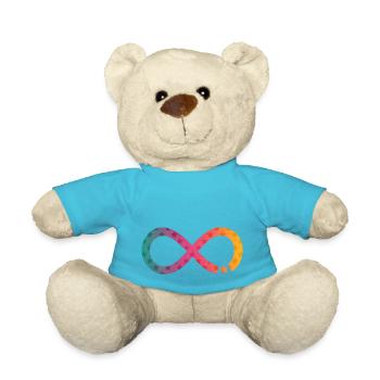 Unendlichkeit Stern Regenbogen - Teddy - Atollblau - Vorne