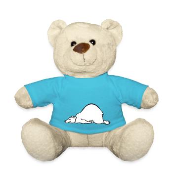 L’ours endormi paresseux Paule Ours endormi Ours endormi - Nounours - bleu outremer - Devant