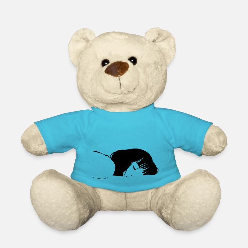 Müde - Teddy - Atollblau