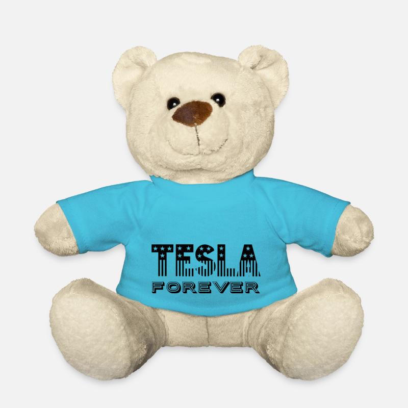 Tesla forever Black - Teddy - Atollblau