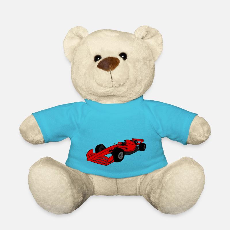 Formelwagen Rot - Teddy - Atollblau