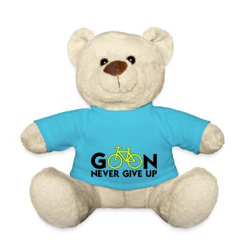 continuer ne jamais abandonner (cyclisme) penser positif - Nounours - bleu outremer - Devant