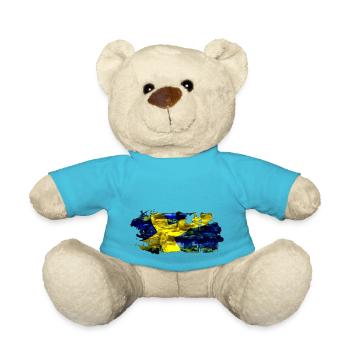 Schweden Schweden Wikinger Nordische Skandinavien Mittsommer - Teddy - Atollblau - Vorne