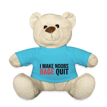 je fais noobs ragequit - Nounours - bleu outremer - Devant