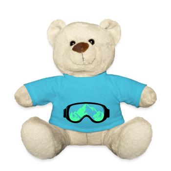 Ski goggles - Teddy Bear - atoll blue - Front