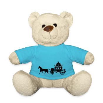 Silhouette du carrosse du sacre de Charles X - Nounours - bleu outremer - Devant