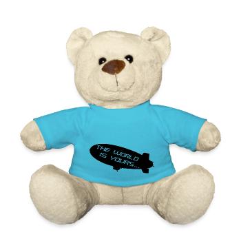 Die Welt gehört dir - Teddy - Atollblau - Vorne