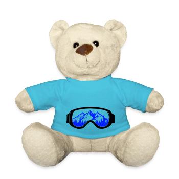 Ski goggles - Teddy Bear - atoll blue - Front