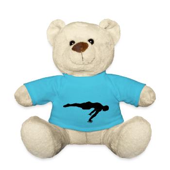 Planche de gymnastique - Nounours - bleu outremer - Devant