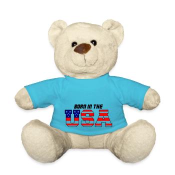 usa born in the 3 - Teddy - Atollblau - Vorne