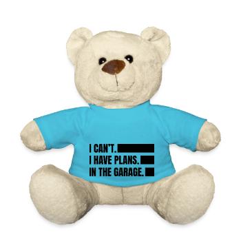 Craftsman Handyman Craft Tool Construction Site - Teddy Bear - atoll blue - Front