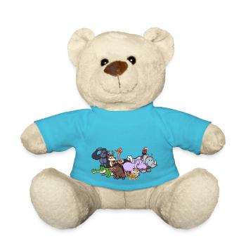 Animaux sauvages mignons - Nounours - bleu outremer - Devant